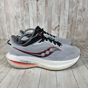Saucony Triumph 20 Men's Running Shoes Sneakers Gray Red S20882-30 Wide 9W